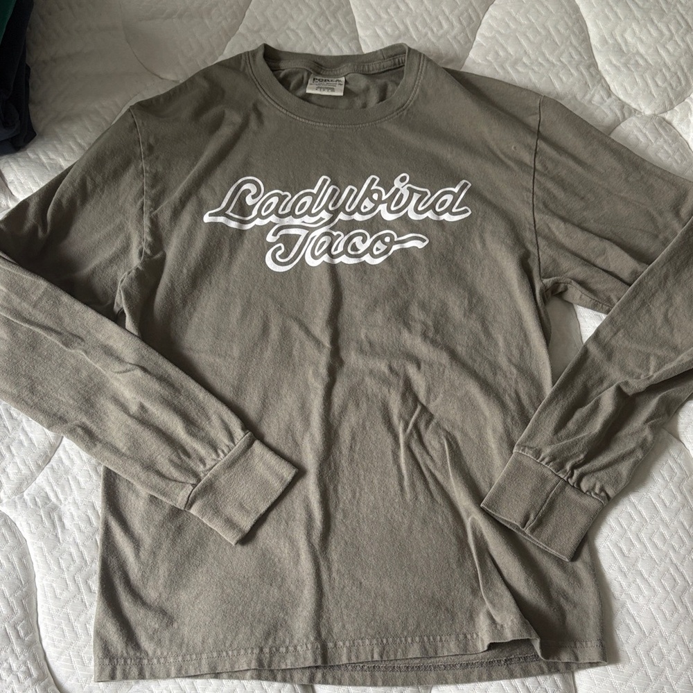 Ladybird Taco Long Sleeve Tee — Olive